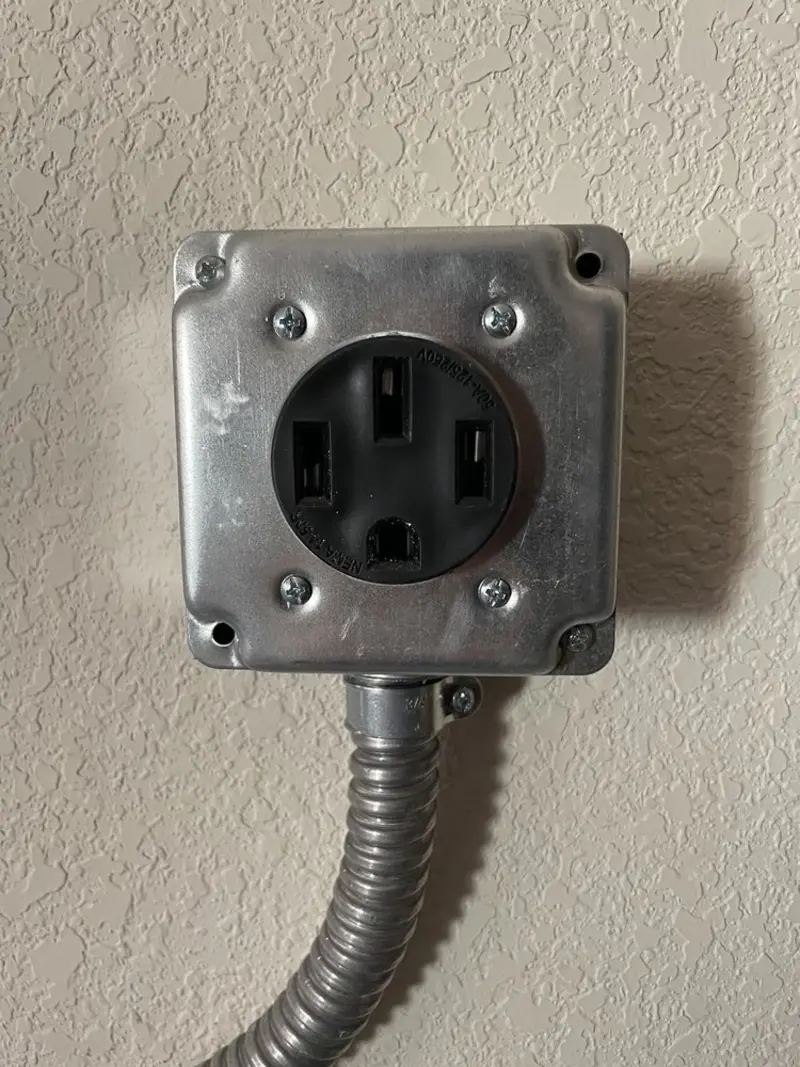 NEMA 14-50 outlet installed for Electrical Panel Upgrade in Desert Hot Springs